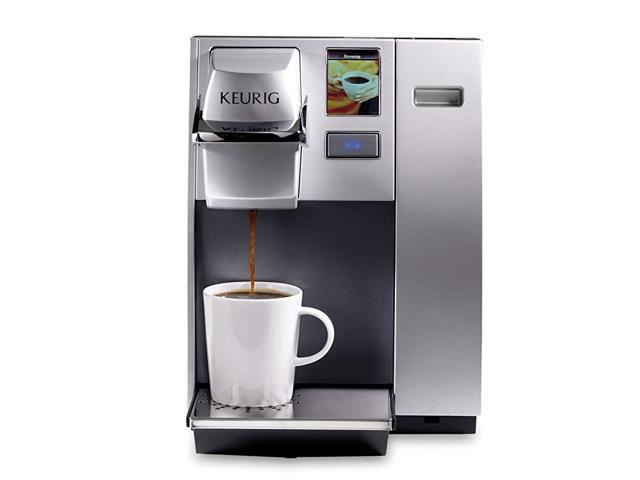 K155 Office Pro Commercial Coffee Maker, Single Serve K-Cup Pod Coffee Brewer, Silver, Extra Large 90 Oz. Water Reservoir