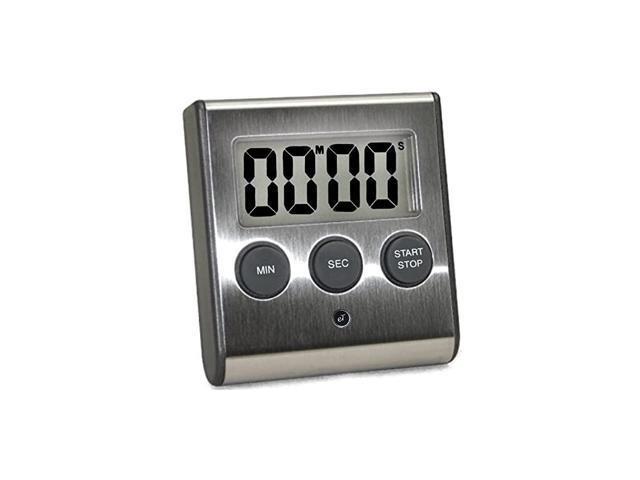 Elegant Digital Kitchen Timer, Stainless Steel Model eT-23, Super Strong  Magnetic Back, Loud Alarm, Large Display, Auto Memory, Auto Shut-Off by