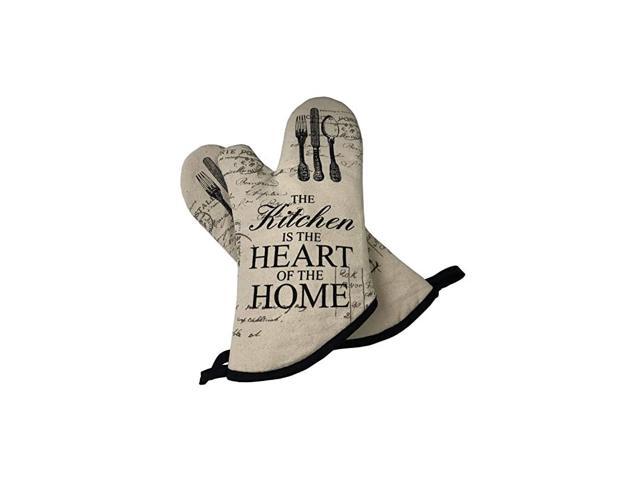 Oven Mitts Thick Cotton Kitchen Oven mitt | Funny Cat Oven Gloves with Long Sleeves | Heat Resistant to 482 °F | Machine Washable | Suitable for Cooking Baking BBQ