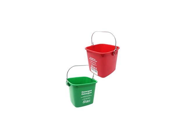  Small Green Detergent Bucket - 3 Quart Cleaning Pail - Set of 3  Square Containers : Health & Household