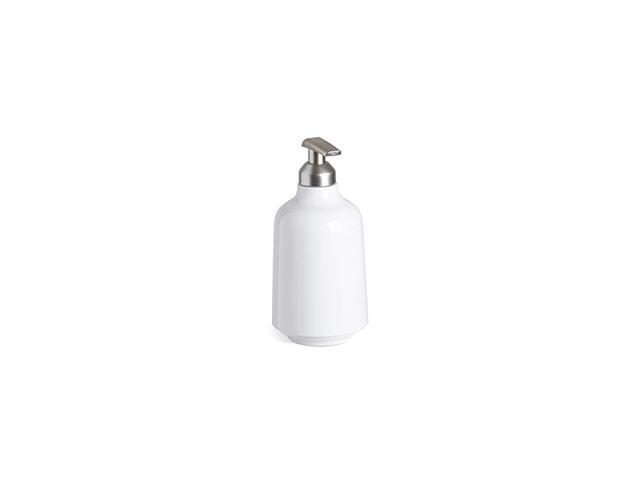 Step Liquid Soap Pump Dispenser, Also Works With Hand Sanitizer, Easy to Refill, 3-1/2 diam. x 7 h, White - Newegg.com