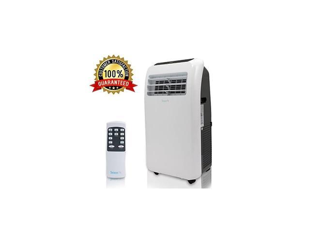Portable Electric Air Conditioner Unit - 1150W 12000 BTU Power Plug In AC Indoor Room Conditioning System w/ Cooler, Dehumidifier, Fan, Exhaust Hose, Window Seal, Wheels, Remote -