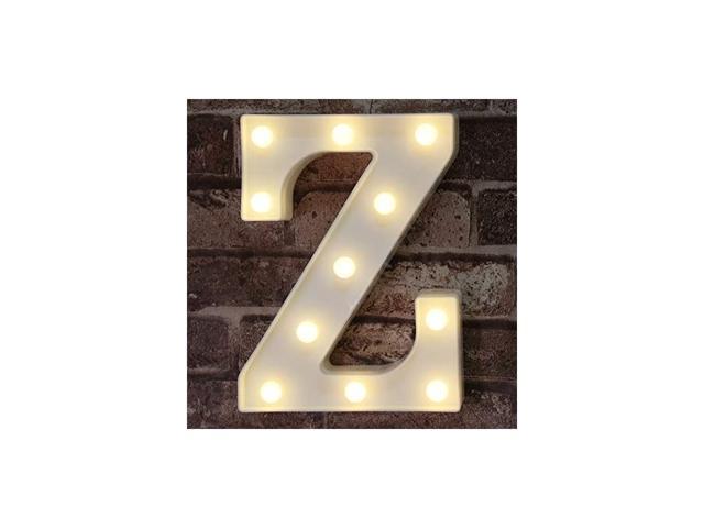 Marquee Letter Lights Alphabet Light Up Sign for Wedding Home Party Bar Decoration Z
