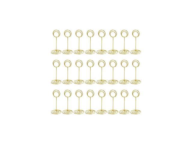 24 Pack Table Number Holder Wedding Table Name Card Holder Clips Picture Memo Note Photo Stand Silver