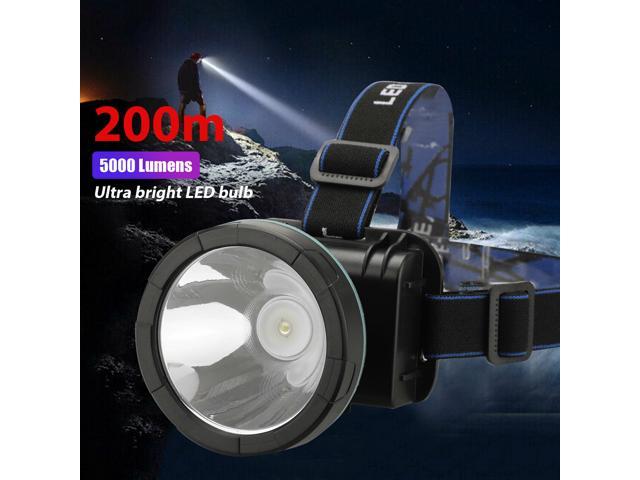5000 Lumens LED Headlamp Rechargeable Headlight Torch for Hunting Super Bright