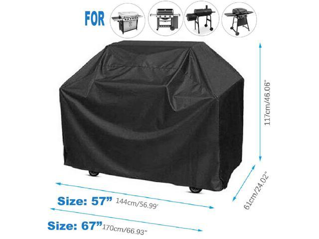 BBQ Grill Cover 57" 59" 67"Gas Barbecue Waterproof Outdoor Heavy Duty Protection 