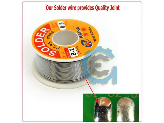 63/37 Tin Lead Rosin Core Flux 0.8mm Diameter Soldering Solder Wire 100g 65ft 