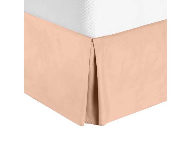 14” Drop Dust Ruffle Premium Luxury Pleated Tailored Bed Skirt Black Full XL 