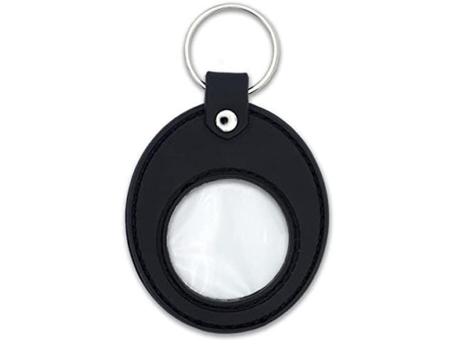 AA Coin Holder Keychain | Displays Both Sides of Sobriety Chips,  Medallions, Recovery Coins, and Tokens | Also Fits Apple Airtag |  Waterproof