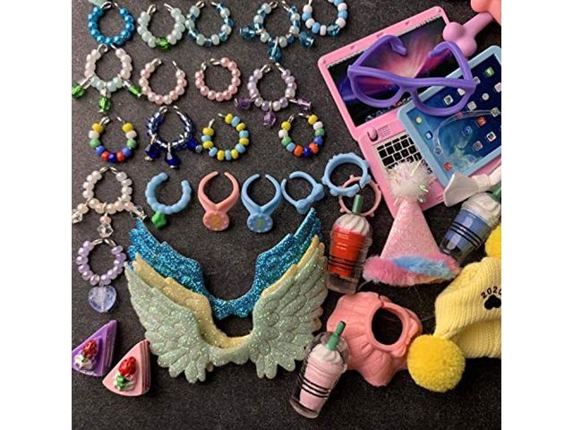 12 Lot Accessories For LPS Tablet PC Hat Bag Glasses Collars Great Gifts For Kid 