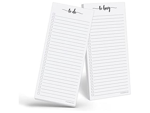 Made in the USA 1 Tasks Organizing Grocery To Buy List Notepad 2-Pack Shopping 1 To Do - Minimalist Memo Pad for ToDos 321Done Slim, Skinny, Handheld - College Ruled 3.7 x 8.5 Planning 