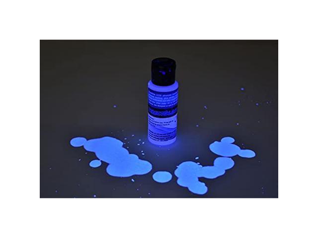 General Purpose Invisible Blue Blacklight Reactive Ink With Uv Marker Pen  And Keychain Blacklight For Glow Party Secret Message Escape Room Goodies  Bag (2 Ounce Bottle Kit) 