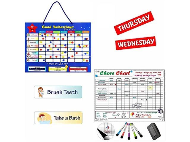 You Choose the Chores & the Color Chore Charts with Chore Pictures Dry Erase 