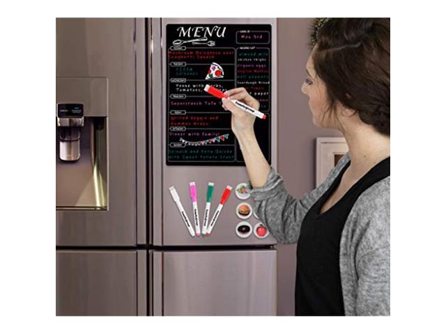 Magnetic Menu Board For Kitchen Refrigerator - Dry Erase Planner