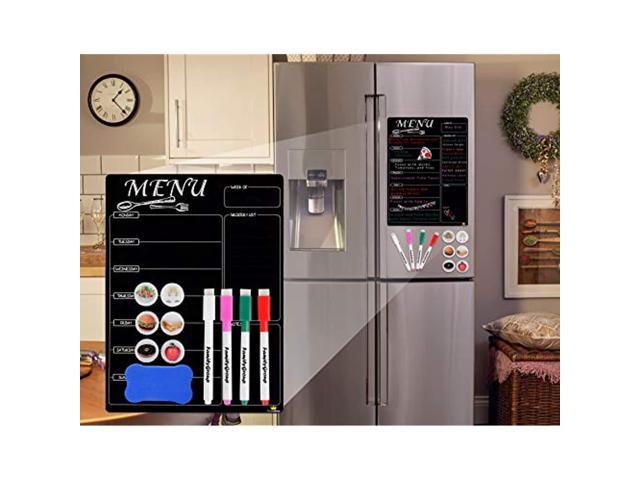 Magnetic Menu Board For Kitchen Refrigerator - Dry Erase Planner