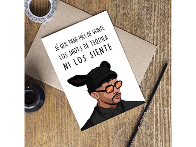 Goroar Bad Bunny Birthday Card, Bad Bunny Bday Card in Spanish, Funny Pop  Culture Birthday Card for Friends Him Her : : Everything Else