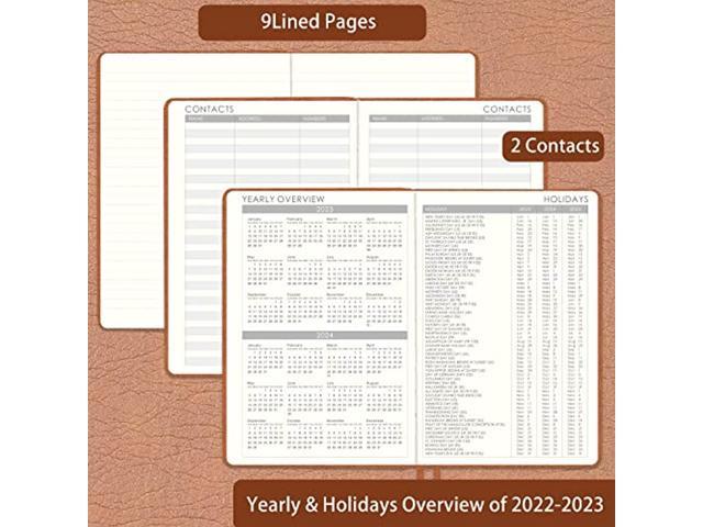 2022 Weekly Monthly Planner Elastic Closure 2022 Planner January 2022-December 2022 72 Ruled pages 2022 Calendar Planner with Pen Holder 6.4'' x 8.5'' 
