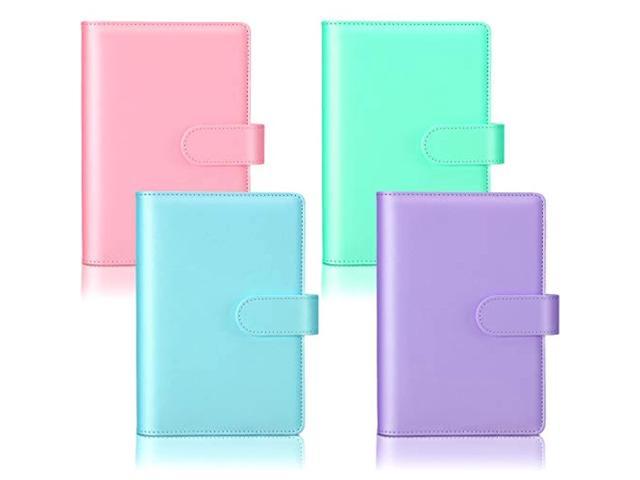 A6 PU Planner Cover Leather Refill Cover with 6 Rings Personal Size Agenda Green 