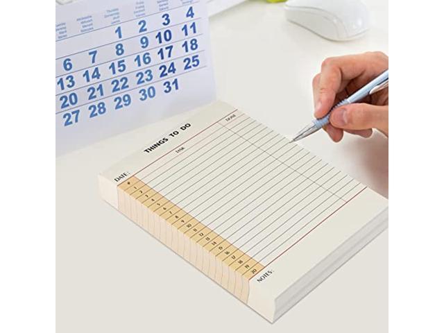 300 Sheets Library Card to Do List Notepad Things to Do Memo Writing Pad Daily Reminder Planner Notebook Office List Planning Project Homework Pad for