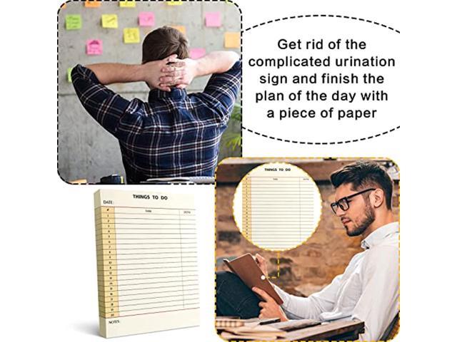 300 Sheets Library Card to Do List Notepad Things to Do Memo Writing Pad Daily Reminder Planner Notebook Office List Planning Project Homework Pad for