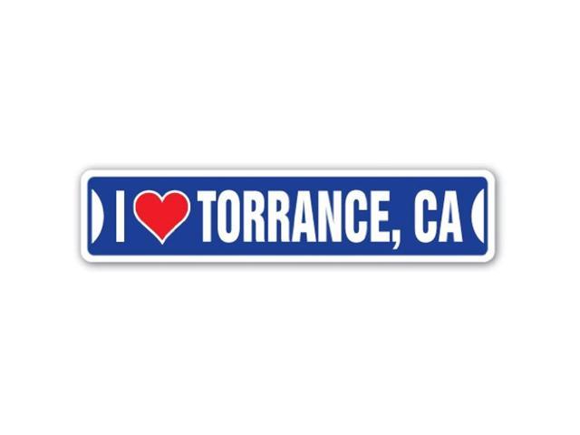 I Love Torrance, California Street Sign Ca City State Us Wall Road Décor  Gift 