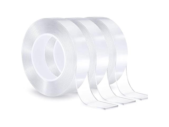 3cm Width Double Sided Tape Wall Adhesive Strips Removable Mounting Tape,washable  Strong Sticky Transparent Tape Gel Poster Carpet Tape 