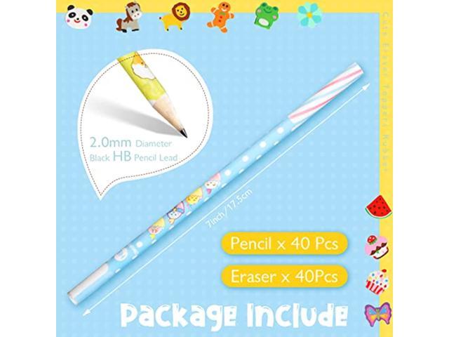 Color Changing Pencils for Children Graphite Wooden Cute Pencil for School Mood  Pencils with Eraser, Gifts for Kids, Classroom 