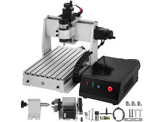 4 Axis CNC Router 3020 Milling Machine 3D Engraver 500W Desktop 4th Rotary Axis