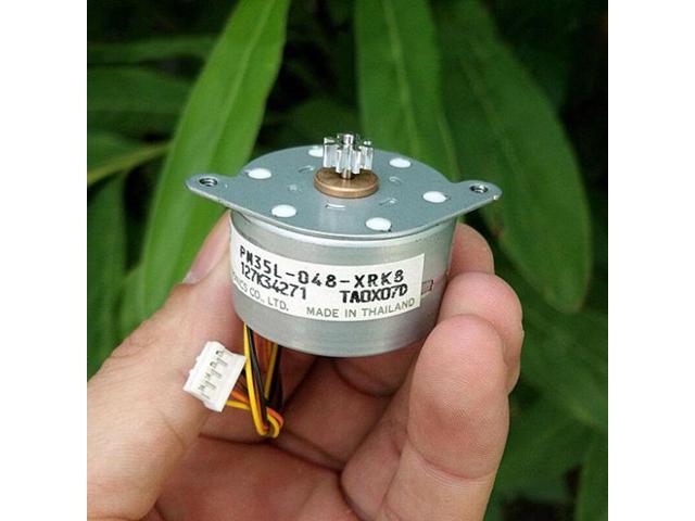 MITSUMI 35mm Round Thin 2-phase 6-wire Stepper Motor Stepping Motor 7.5°/Step 