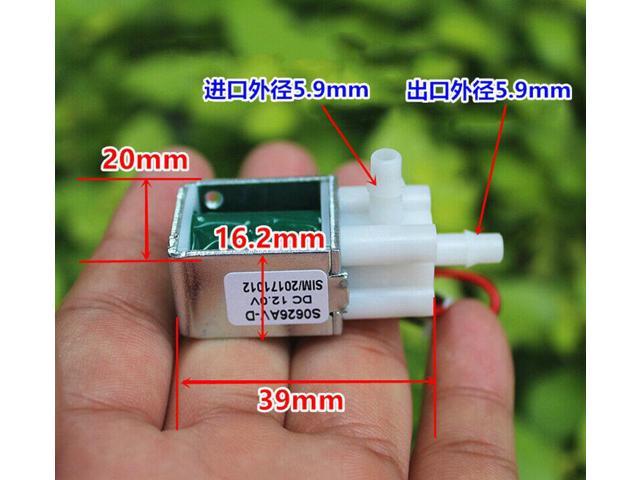 DC12V Micro Mini Electric Solenoid Valve Normally Closed Air Water Control Valve 