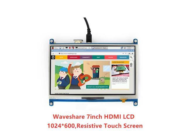 Waveshare 7inch Resistive Touch Screen LCD, 1024×600, HDMI, IPS ...