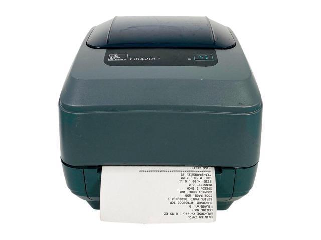 Refurbished Zebra Gx420t Thermal Transfer Barcode Printer Usb Serial Parallel With Adapter 9477