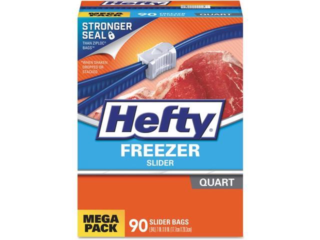 Hefty Slider Bags Storage 1 gal 1.5 mil Clear 30/Box R81430