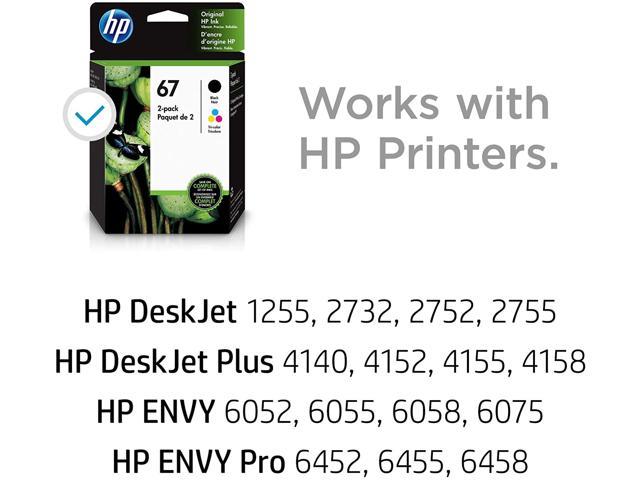 Hp Inc 67 2 Pack Black Tri Color Original Ink Cartridges 3yp29an