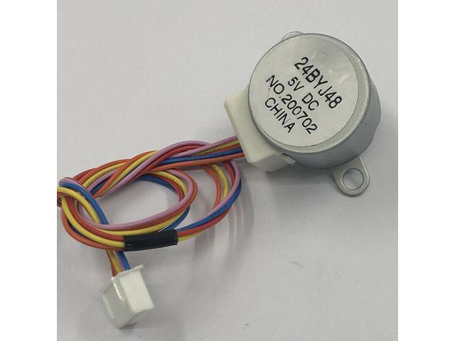 24BYJ48 4-Phase 5-Wire DC 5V Gear Stepper Reduction Stepping Motor Reduction Ratio 64:1 for Single Chip Microcomputer