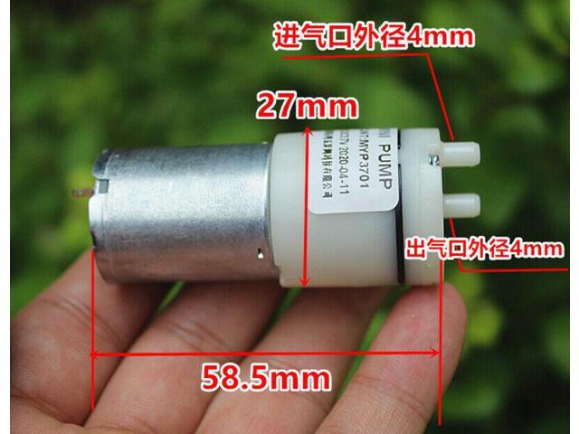 Mini 370 Air Vacuum Pump Oxygen Pump DC 3.7V-5V Sphygmomanometer Breast Negative 