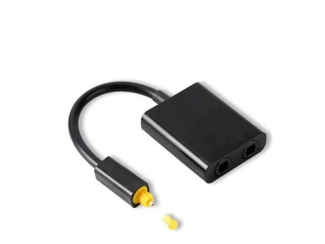 Digital Optical Audio Splitter 2 Way SPDIF Toslink Splitter 1 input 2 ...