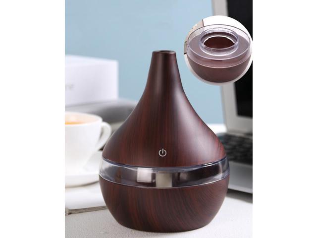 300ml USB Electric Aroma Air Diffuser Wood Ultrasonic Flat Mouth Air