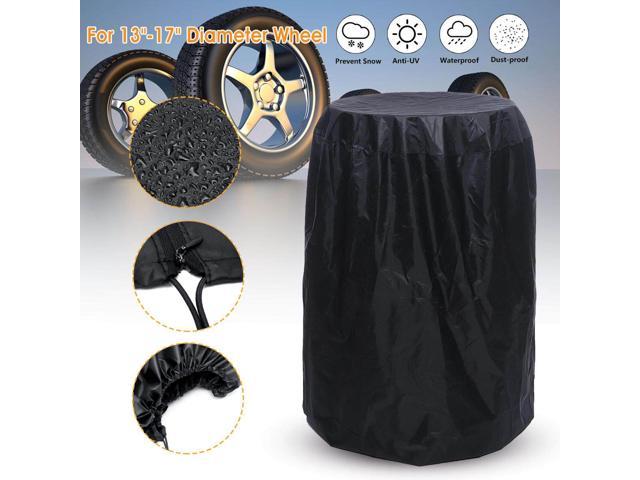 Car SUV Tire Storage Bag Spare Wheel Dustproof Protective Cover 32" Holds 4 Tire 
