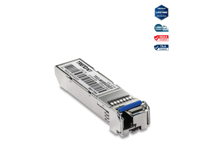 TRENDnet SFP to RJ45 Dual Wavelength Single-Mode LC Module, TEG ...