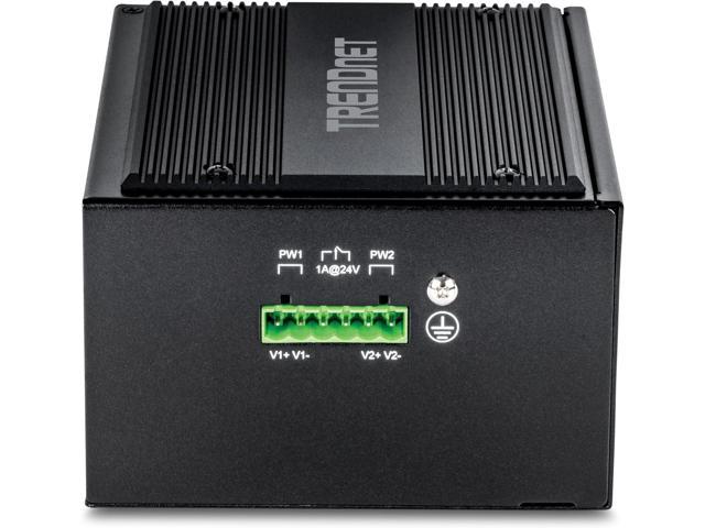 TRENDnet 26 Port Hardened Industrial Unmanaged Gigabit DIN Rail Switch TI PG262 16 X Gigabit