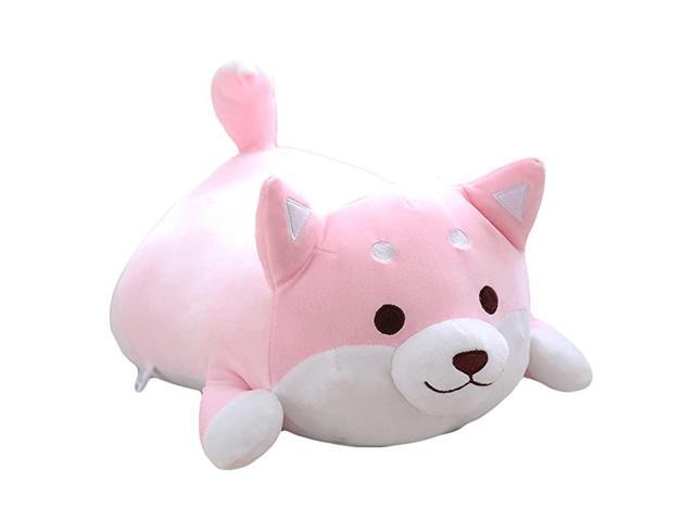 Inu Dog Plush Pillow Cute Corgi Akita Stuffed Animals Doll Toy Gifts for Valentines Gift ChristmasSofa Chair Pink Round Eye 228quot