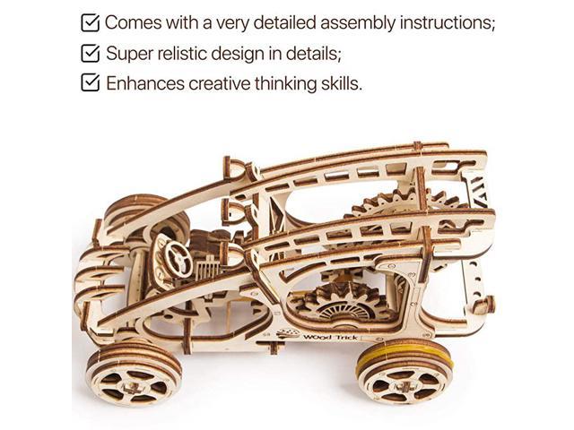 Wooden Toys DIY Manual Assembly 3D Puzzle Model Children's Dune Buggy Toy 