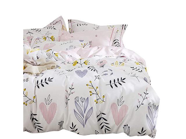 MOTNTD Floral Duvet Cover Twin Soft Cotton Bedding Set Twin Aesthetic  Shabby Chic Girls Flower Pattern Duvet Cover Set 3 Piece Breathable Garden  Botanical Comforter Cover with 2 Pillowcases - Yahoo Shopping