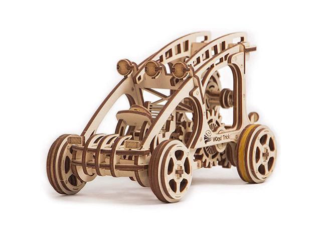 3D Wooden Vehicle Puzzle Adults Kids Learning Assembly Mechanical DIY Model Toy 