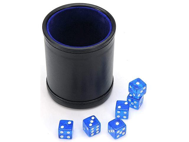 100 Pieces 6 Sided Game Dice Set 10 Pearl Colors Rounded Edges Dices with a Free Pouch