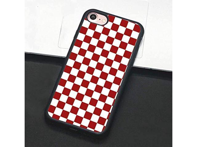 iPhone 6/6s Plus,8 Checkerboard Phone Case for iPhone 11 Pro Max XS Max XR X 8 Plus 7 Plus 8 7 6 6s 5s 5 se Hard Cover Grid Lattice Plaid Tartan Damier House Checkerboard Chessboard Checker Flag
