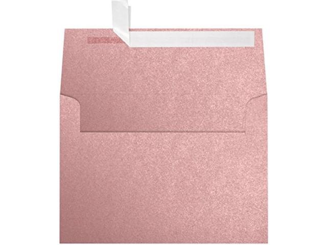 Sirio Pearl Pink Misty Rose Metallic w/Peel and Press Seal Envelope Size 5 1/4 x 7 1/4 LUXPaper A7 Invitation Envelopes for 5 x 7 Cards in 80 lb 50 Pack Printable Envelopes for Invitations 
