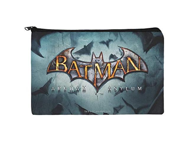 Batman Arkham Asylum Video Game Logo Pencil Pen Organizer Zipper Pouch Case