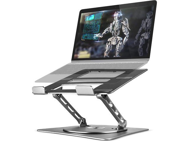 Bhcom Computer Store Bcom Adjustable Laptop Stand with 360° Rotating BaseFoldable Aluminum ...